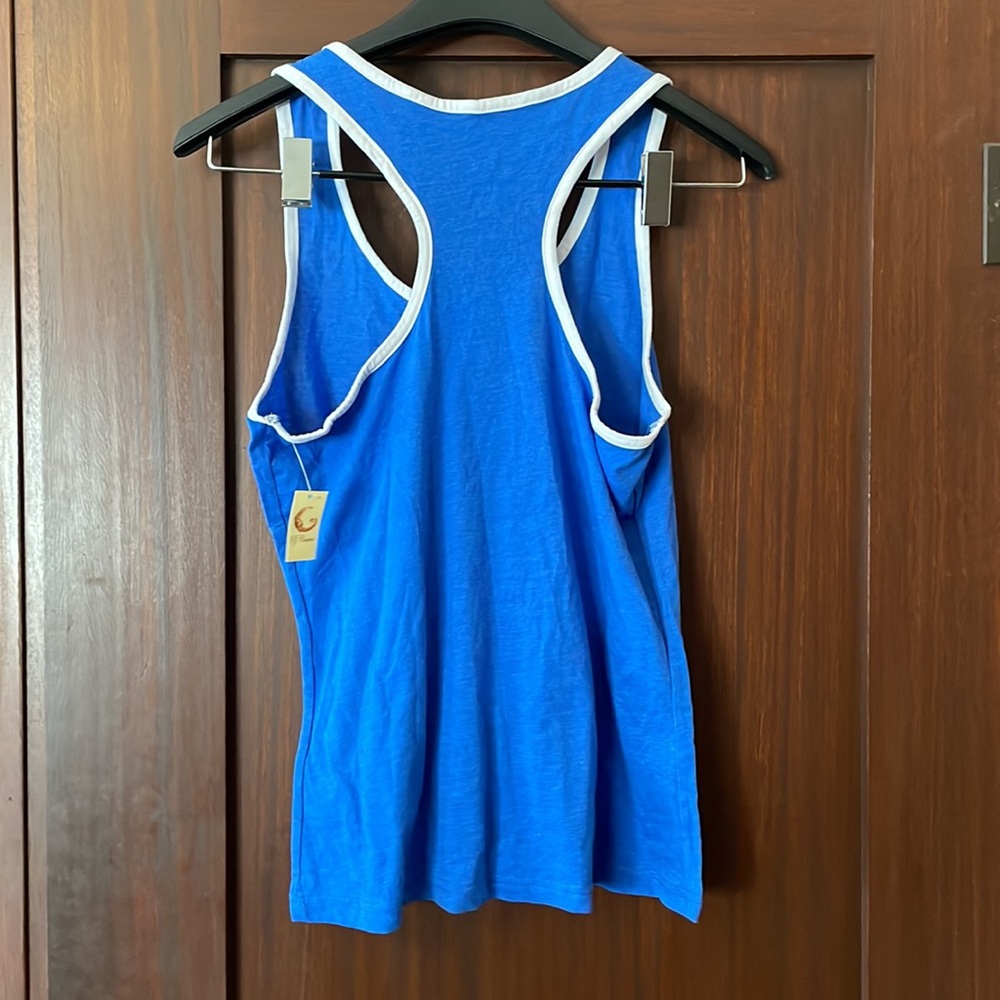 NWT Cute Blue Bunny Crew Neck Racer Back Sleep Tank - Picture 2 of 5